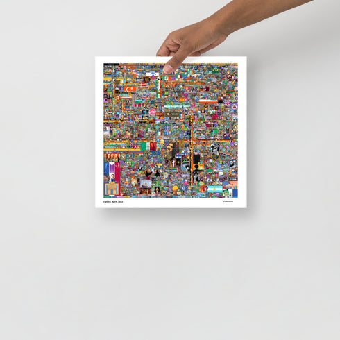 Reddit r/Place 2022 Memorabilia (customizable username) (Poster)